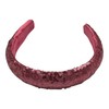 Hair Band Fluffy Broad Sequin Shiny Wide Fancy Headband Cute