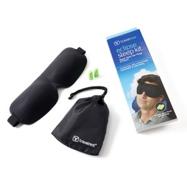 Travelrest Tranquility Sleep Mask with Ear Plugs & Carry Pouch for Home or Travel
