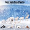 Arctic Animal Figurine Set 18pcs Kid Simulated Arctic Hare Reindeer