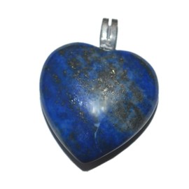 Heart Pendant Gemstones | Heart Pendant Small with Silver 925 | Crystal Stone Hearts, Gemstone, Lapis Lazuli