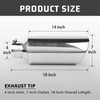 RP Remarkable Power, Exhaust Tip 4" Inlet 7" Outlet 18"