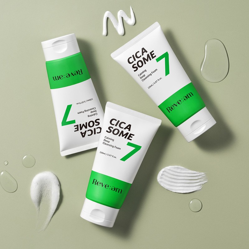 Rev'em 시카좀 카밍 딥 클렌징폼 150ml Cica Zone Calming Deep