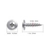 (250 pcs)#8×1" Phillips Truss Head Wood Screws Stainless Steel 410