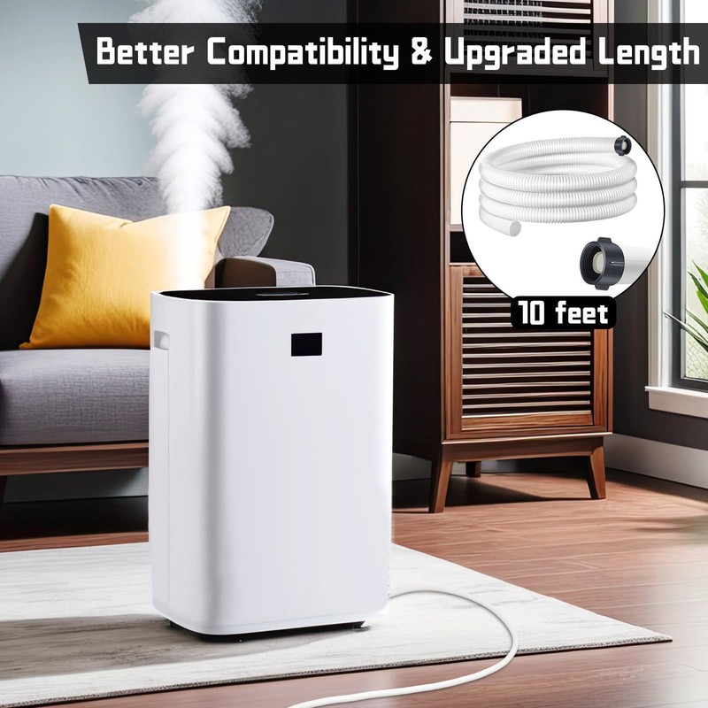 Conderyang Dehumidifier Drain Hose 3/4 Inches FHT Connection with Rust-Resistant