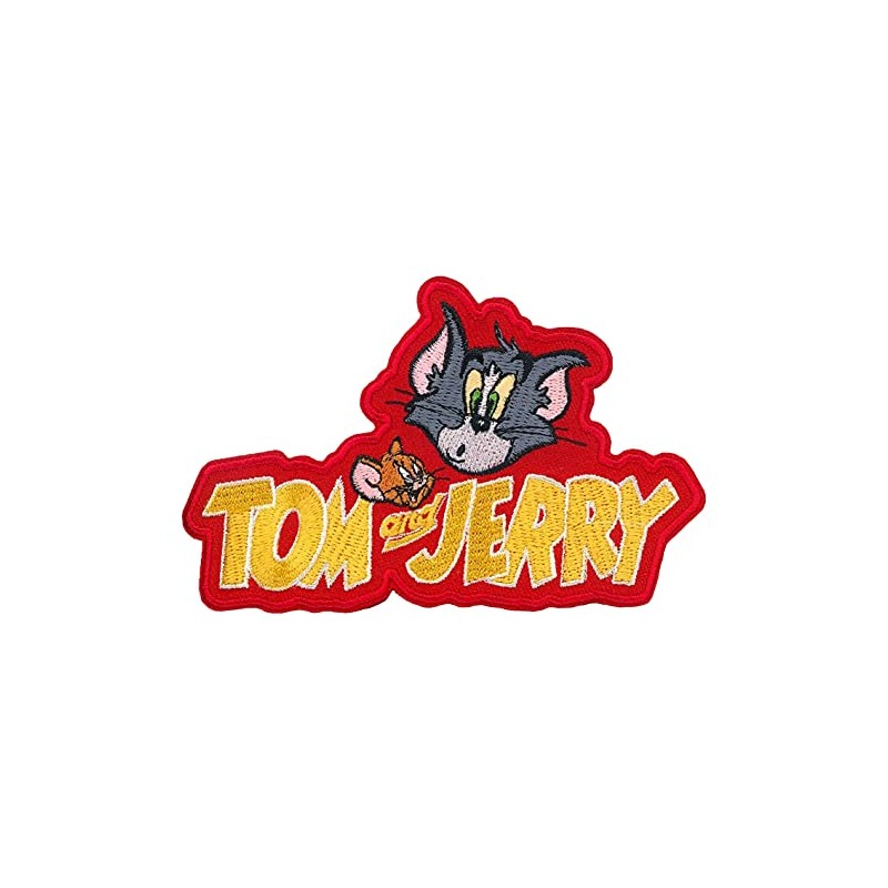 C&D Visionary Tom & Jerry Logo Patch, Red, Yellow