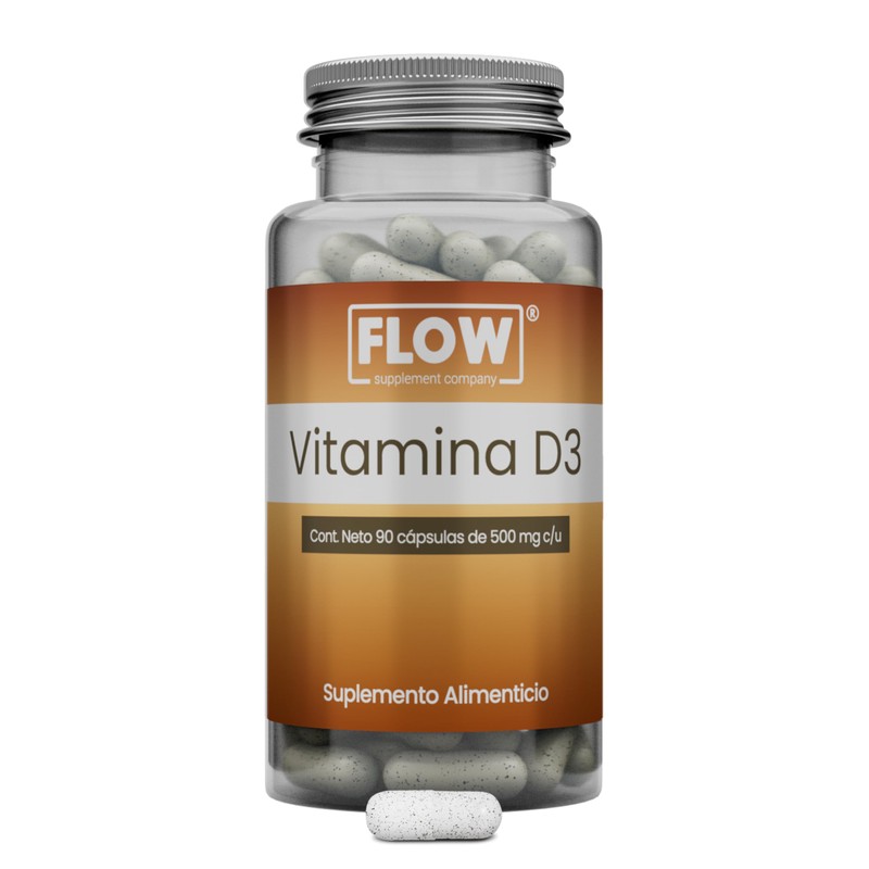 VITAMINA D3-90 Cápsulas de 500 Mg c/u - 1 Pieza