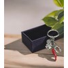 Mavilla Fashion Stainless Steel Keyring Pendant with Lucky Horseshoe and