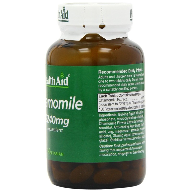 HealthAid Chamomile 2240mg 60 Vegetarian Tablets