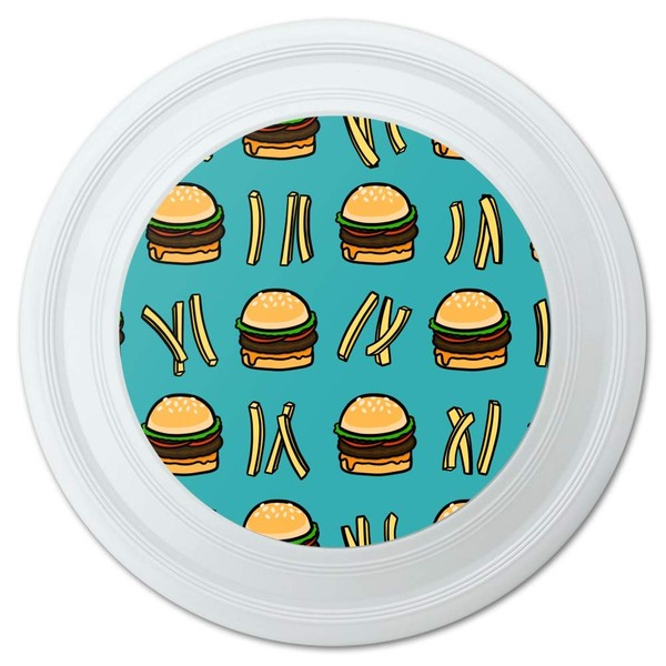 GRAPHICS & MORE Hamburger and French Fries Pattern Novelty 9"