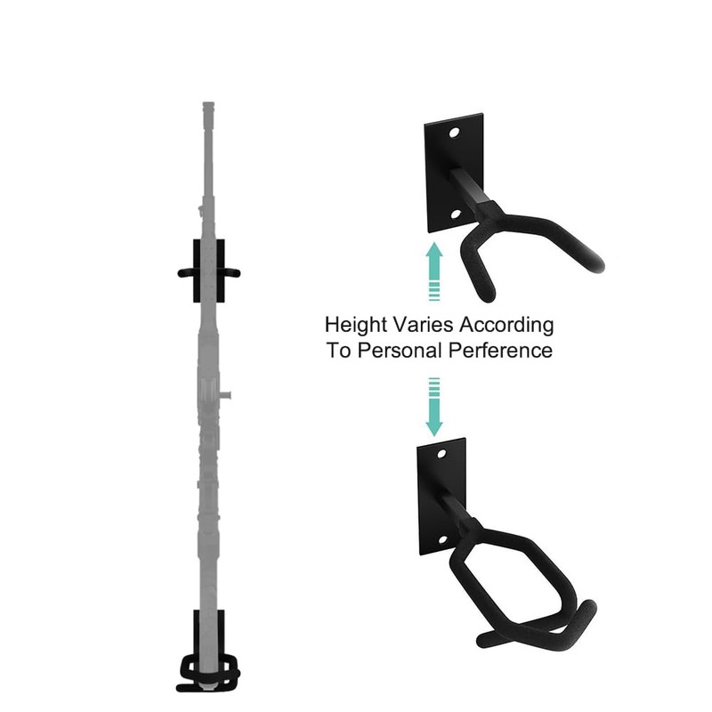 MiOYOOW Gun Rack Wall Mount Display, Adjustable Heavy Duty Shotgun