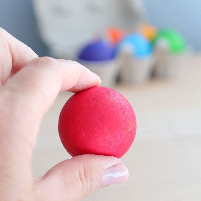 Grims Wooden Balls, Set of 6 Colors (GM10239)
