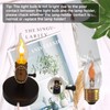 XIAOKALAMI C11/C35 LED Flame Effect Bulb, E26 Base, Flickering Candle