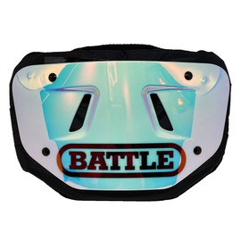 Battle Sports Iridescent Chrome Football Back Plate - Youth/Kids