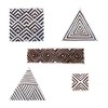 Royal Kraft Geometric Wooden Printing Stamps (Set of 5) -