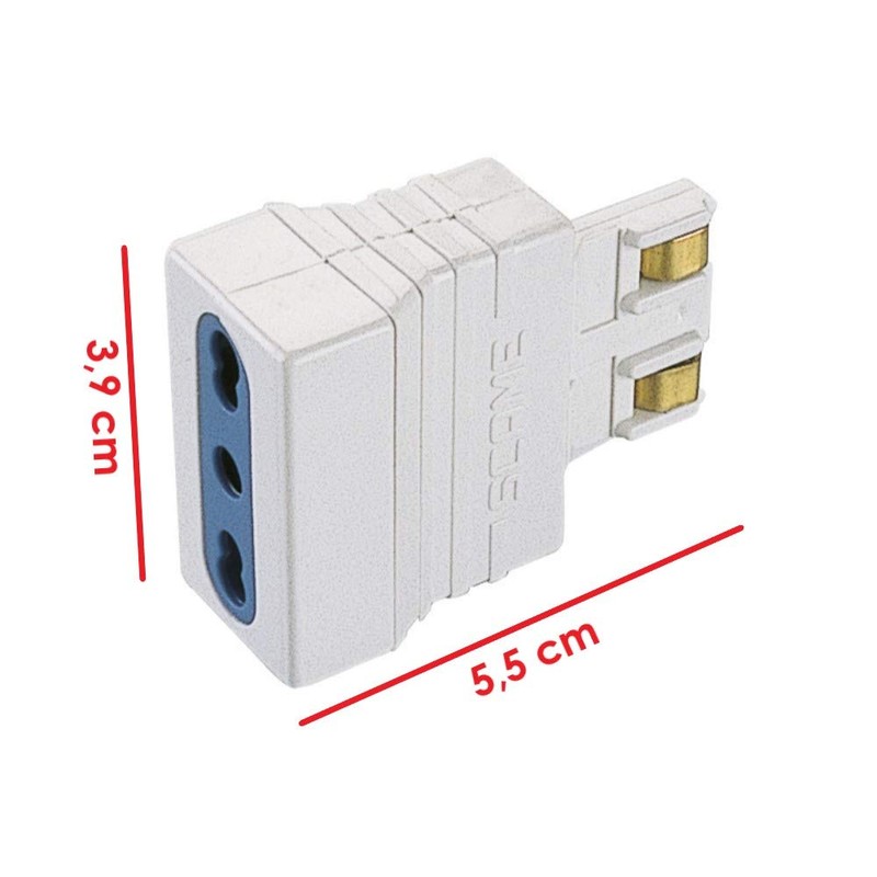 POLY POOL - PP0650Q Single Adaptor Lamellar Plug Large 16A