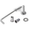 Stainless Steel 1/4-20 Rivet Nuts and Bolts 1" Button Head