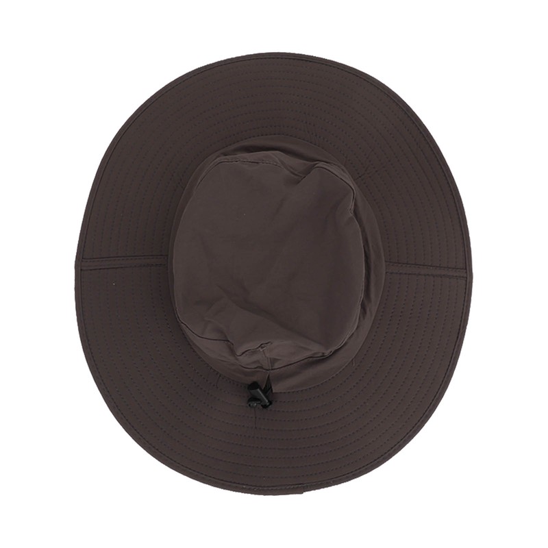 Sun Hat Nylon Dark Gray UV Protection Breathable Adjustable Wide