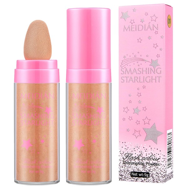 Highlight Patting Powder Highlighter Puder Stick Glitzer Patting Puder für
