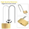 Lockwise 2 Pack Long Shackle Padlock, 2.9 in Waterproof Solid