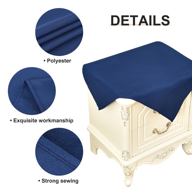 Wolkemer 2 Pack Small Square Tablecloth 24 x 24 Inch