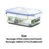 Glasslock Duo 3 Piece Clear Tempered Glass Microwave, Dishwasher, Freezer,