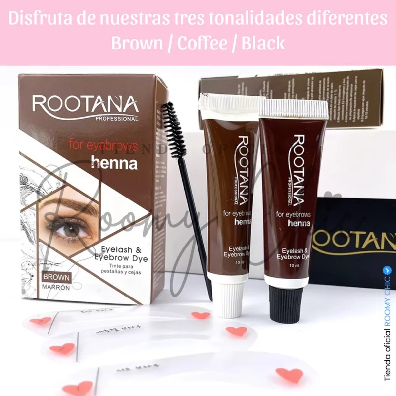 Tinta Henna Para Cejas Y Pestañas Color Café Semipermanente