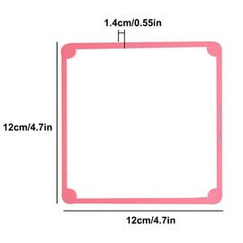 Cookie Decorating Stencil Frame Magnetic Genie Stencil Holder Baking Tools (Pink)