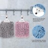 Unbranded Set of 4 Fuzzy Ball Hand Towels - Hedgehog