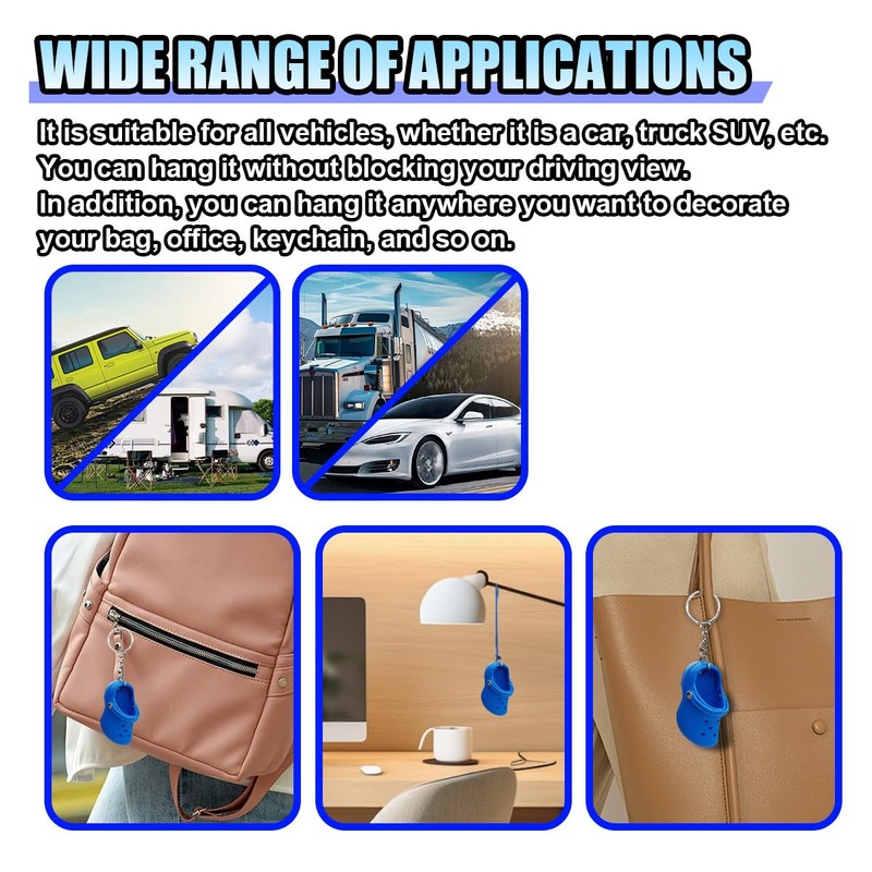 Cute Shoes Hanging Car Air Freshener Pendant, Swinging Car Rear