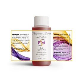 Red Egyptian Musk Fragrance Oil - 1 Fl Oz Plastic Bottle (30ml)