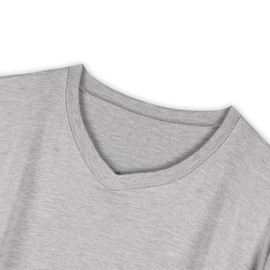 ZUNGGWOK Womens Pajama Sets Short Sleeve V-Neck Sleepwear 2 Pieces Soft Loungewear with Floral Cropped Pants(Gray)