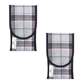 COLORFUL CANDY STYLE LAURA ASHLEY N4636102 Cutlery Case, Highland Check, Set of 2, Stylish, For Kids, Kindergarten, Children's Spoon, Fork Case, Elementary School