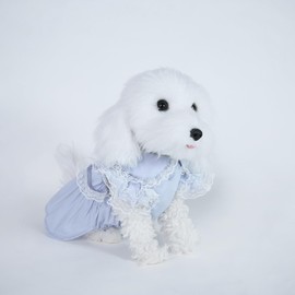 INGSIST Dog Birthday Party Holiday Outfit Clothes Female Girl Small Medium Doggy Lace Dress Clothing Size XS S M L XL