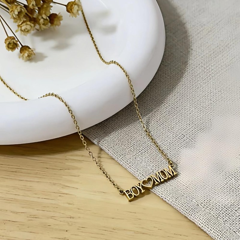 Lemua Boy Mom Necklace for Women, Boy Mama Jewelry Gift
