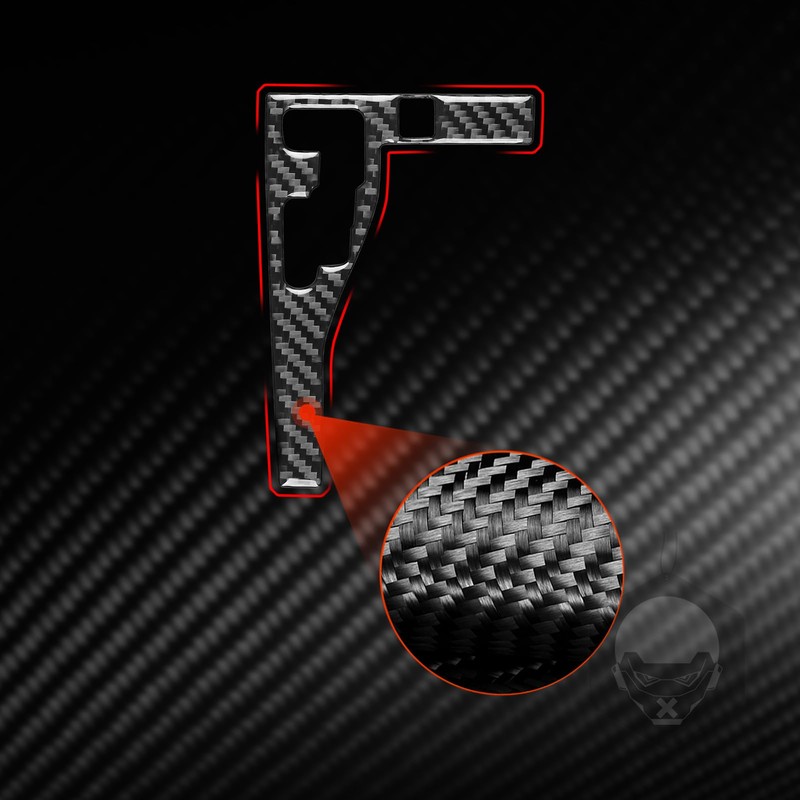 Premium Real Carbon Fiber Center Console Car Gear Shift Knob