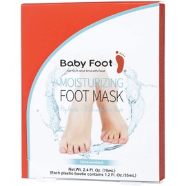 Baby Foot Moisturizing Foot Mask - NON PEEL 15-Minute Treatment - Unscented