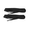 2 PAIRS GRAFTERS 140CM STRONG WORK/HIKING/DR MARTENS BOOT LACES (Black)