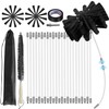 Mosxoed 30Feet Chimney Sweep Kit,Dryer Vent Cleaner Kit, Chimney Sweep&Chimney