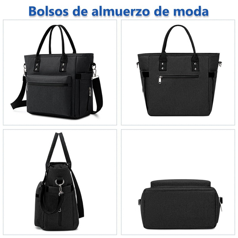 Loncheras para mujer y hombre, Lonchera termica de gran capacidad,