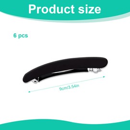 EIOURVY 6er-Pack Haarspangen, französische Haarspangen für Damen, Vintage-Haarspangen, automatische große klassische Haarspangen für feines und mitteldickes Haar