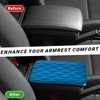 Ohleats Car Center Console Pad, Waterproof PU Leather Auto Armrest