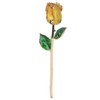 Golded Rose Flower Yellow 24K with Base Gift Decoration for
