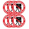 Do Not Unplug Sign Stickers,5 Inch Round Shape Do Not