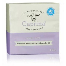 Caprina Fresh Goat's Milk Lavender Oil Soap Bar 3.2 Oz 3 Bars