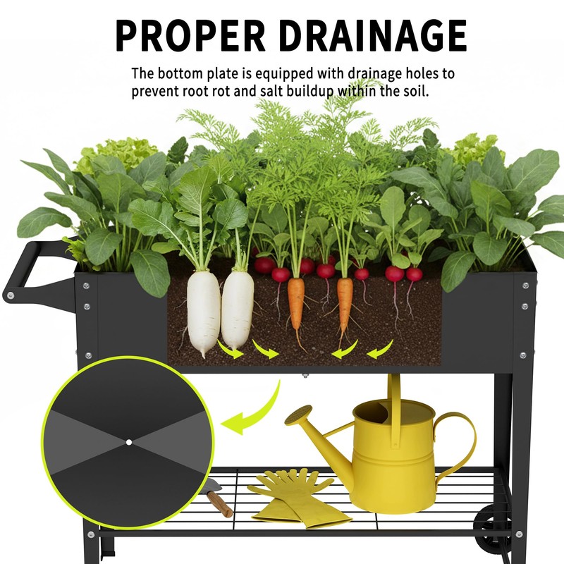 Chuangshuo Guard Elevate 2Pcs 32" Tall Raised Garden Bed with