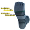 HAYASHI (WA940) Men's 5-Toe Socks, Comfortable All-Mesh Mid-Length Socks, Mesh