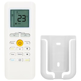 Remote Control Compatible with for Midea RG70E2/BGEF RG70F/BGEFU1 RG70E2/BGEFU1 RG70E3/BGEF RG70E/BGEF RG70C RG70E1/BGEF Air Conditioner A/C,with Wall Mounting Bracket