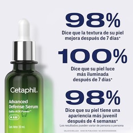 Cetaphil Sérum Antioxidante Día Ácido Gálico Vitamina E Piel Sensible 30 ml | Con ácido gálico, vitamina E y hongo de nieve; ayuda a proteger, hidrata