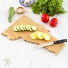 Totally Bamboo Destination Vermont State Shaped Serving and Cutting Board,