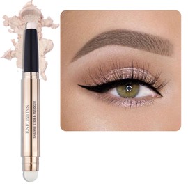 Enfuntins Cream Eyeshadow Stick, Long-Lasting, Crease-Proof Eye Brightener Eyeshadow with Built-in Smudger Eye Shadow Light Gold Shimmer
